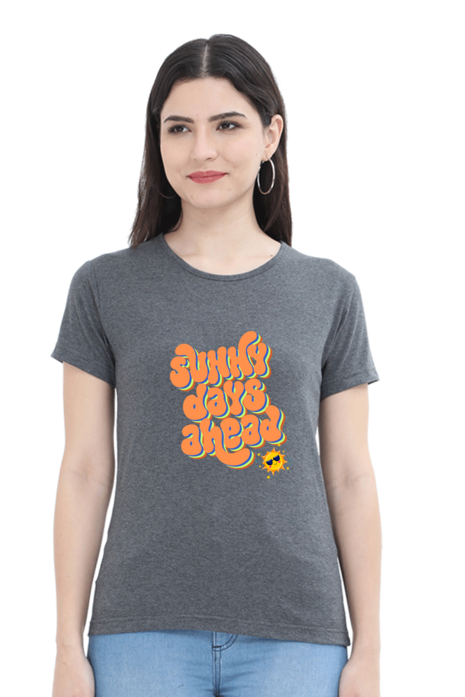 Women's Cotton T-Shirt - Sunny Day Ahead Print