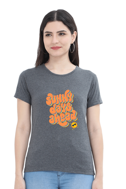 Women's Cotton T-Shirt - Sunny Day Ahead Print