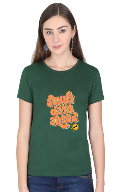 Women's Cotton T-Shirt - Sunny Day Ahead Print